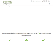 Tablet Screenshot of dreamsupholstery.com